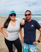 Load image into Gallery viewer, Women’s Cotton V-Neck T-Shirt - Light Grey