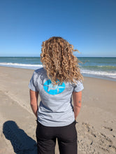 Load image into Gallery viewer, Women’s Cotton V-Neck T-Shirt - Light Grey
